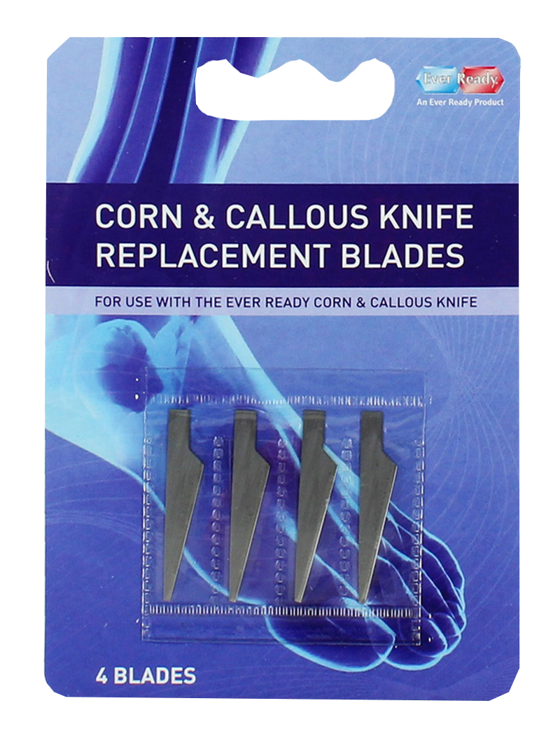 Ever Ready Corn & Callous Knife Replacement 4 Blades – All Day Footcare ...