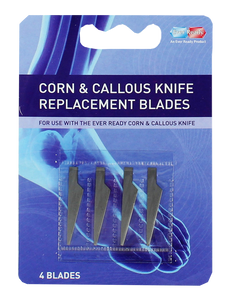 Ever Ready Corn & Callous Knife Replacement 4 Blades