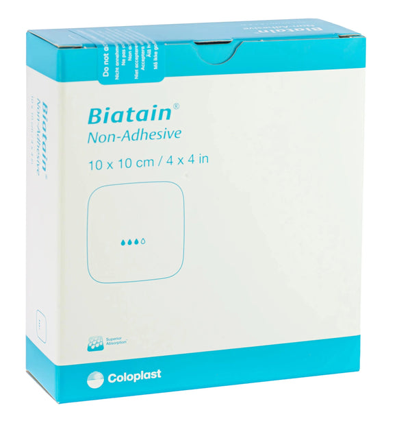 Biatain Foam Non-Adhesive 10cm x 10cm - Pack of 10 (Ref: 3410)