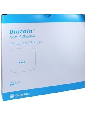 Biatain Foam Non-Adhesive 20cm x 20cm - Pack of 5 (Ref: 3416)